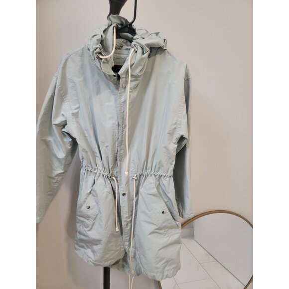 J.Crew Rain Weather Fishtail Anorak Jacket Women's Size Xs Light Green - Picture 2 of 7